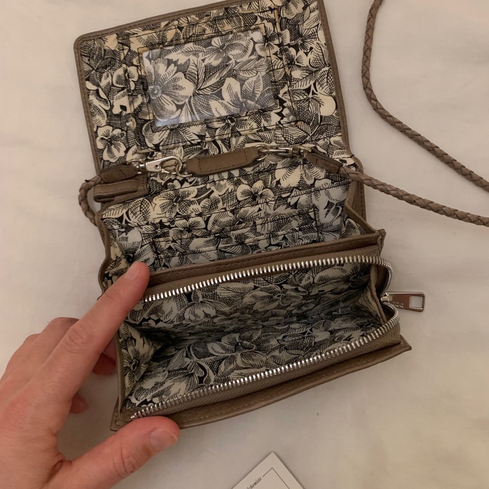 HOBO cross body leather clutch